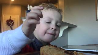 Riley Eats Buffalo Chicken Pizza Unknowingly