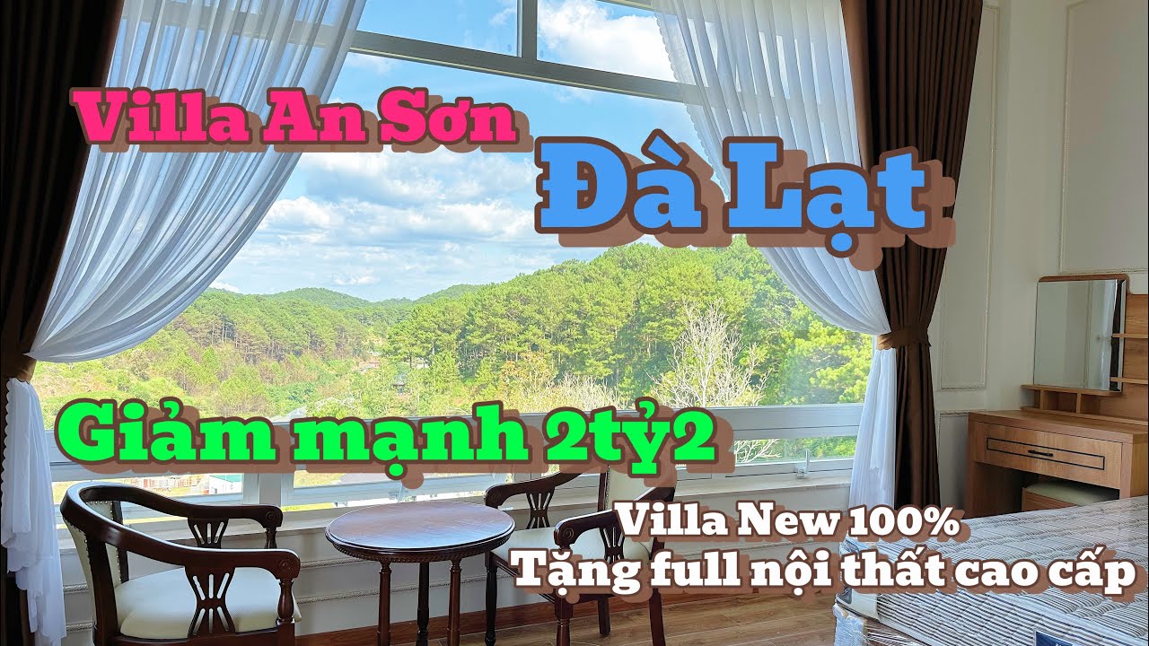 Villa An Sơn Đà Lạt siêu đẹp | View Rừng Thông | Giảm mạnh 2tỷ2 | Nhà Đất Đà Lạt T170 |