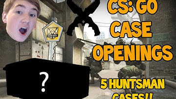 5 HUNTSMAN CASES!! | CS:GO Case Openings | Episode 1