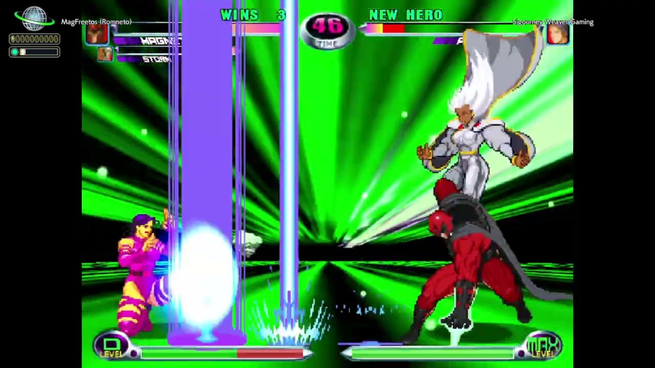 MvC2: GamerJim - Psylocke 1v3 Comeback vs MST [Romneto] .:3.30.25:.