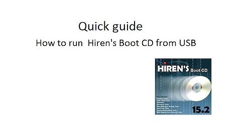 How to run  Hiren