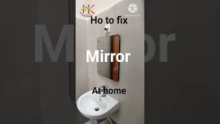 How to fix mirror at home ? | wavy mirror DIY homedecor diy interiordesign carpentry beginners