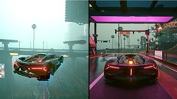 Cyberpunk 2077 - Ultra Modded - Flying Cars - Next-Gen Draw Distance - DLSS - RTX - 4K