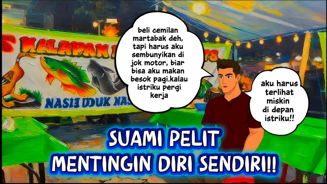 SUAMI PELIT YANG MENTINGIN DIRI SENDIRI || ANIMASI DRAMA #animasi #dramatoonanimasi