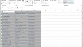 How to format a range as a table Profile