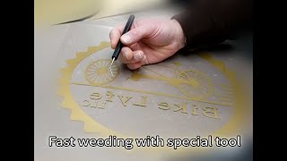 Fast weeding Heat Transfer Vinyl | Weeding tool | Gold HTV