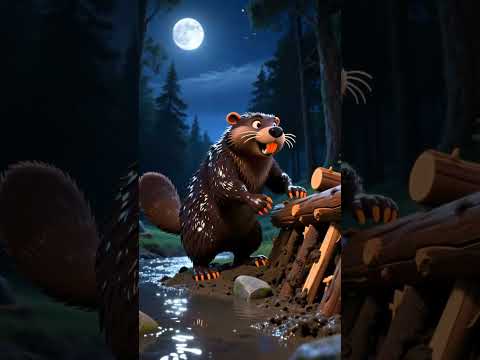 Barnaby the beaver building a peaceful pond