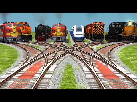 Realistic American Train Simulator Gameplay 🚂🚇