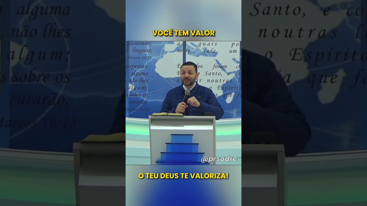 O Senhor Deus te valoriza! 