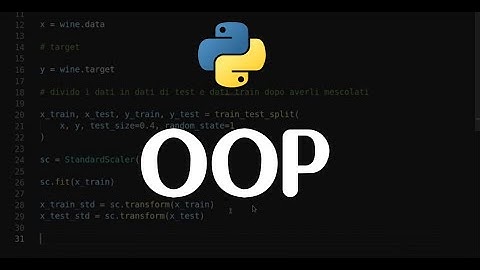 Programmazione orientata agli oggetti in Python