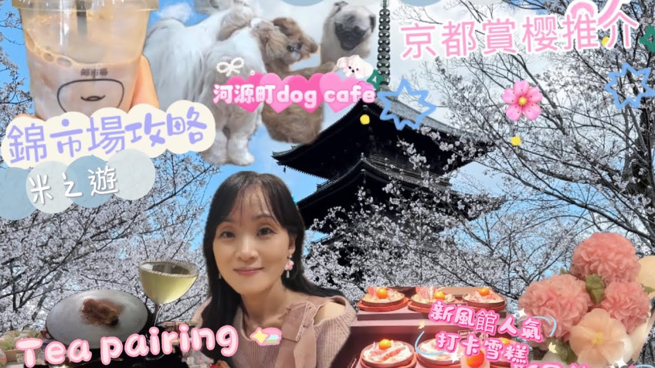 🇯🇵京都2日1夜自由行2025｜fusion tea pairing|錦市場攻略｜河源町dog cafe|新風館(THISIS)SHIZEN人氣樱花雪榚｜二條城NAKED 櫻花祭｜東寺#錦市場 #京都