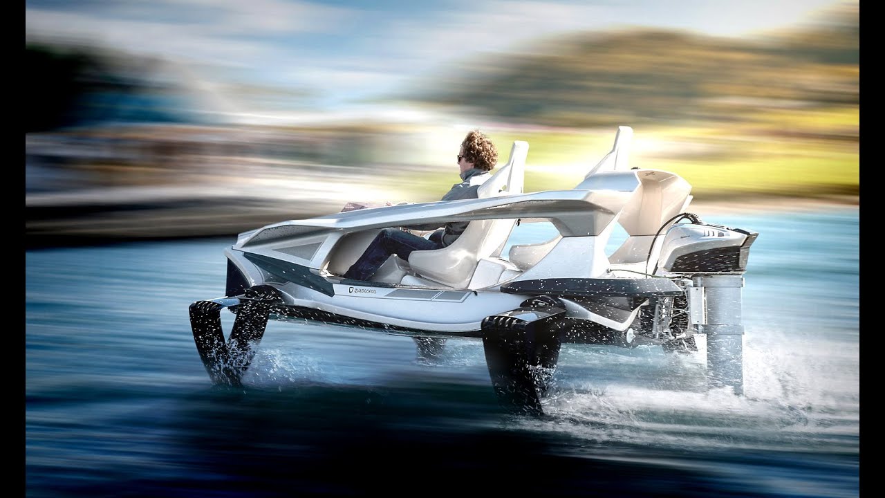 The Quadrofoil Electric Hydrofoil: Ecological Boat Flies Like a Sports Car on the Water