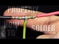 How to Solder Properly - 5 Soldering Joint Splices