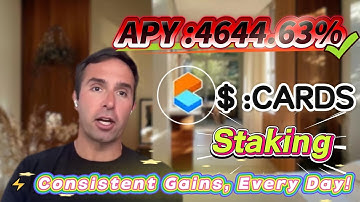 🔥 Full Solana CARDS staking tutorial — copy 4644.63% APY profits easily, enter with zero risk!