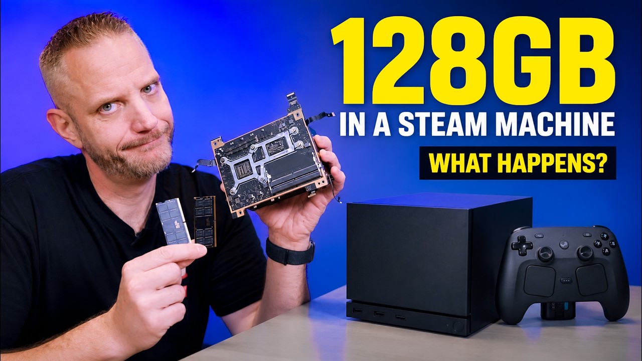 I put 128GB of RAM in the Steam Machine... Here's what happened