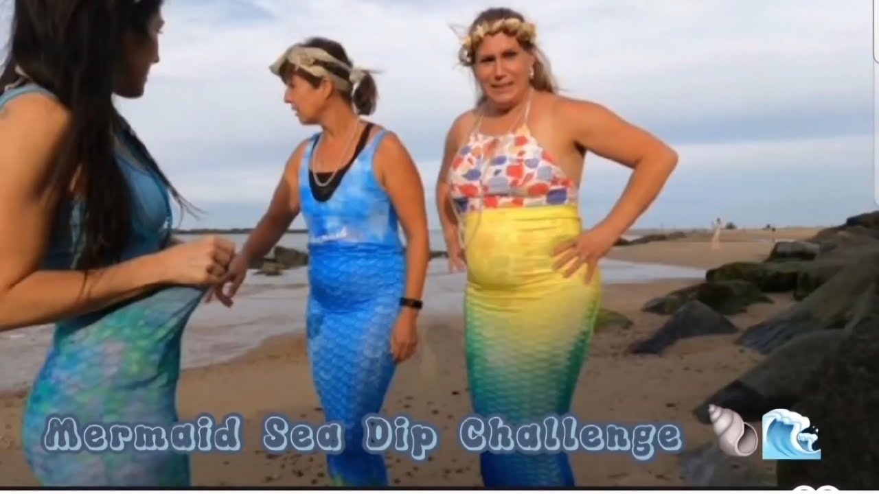 Marmaid theme Sea Dip with the Seaweed Seasters Norfolk Coast