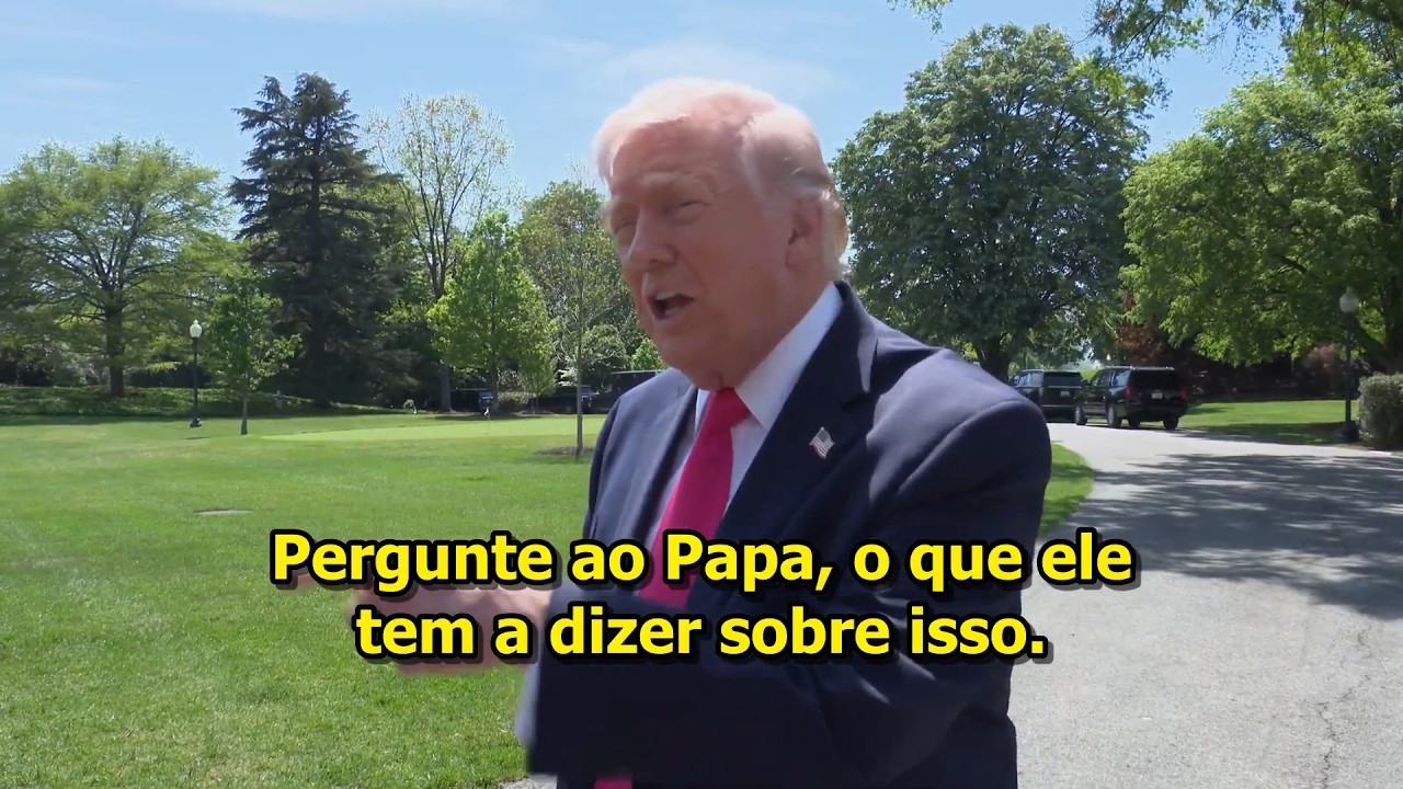 Diga isso ao Papa, disse Donald Trump, em resposta a blogueiro.