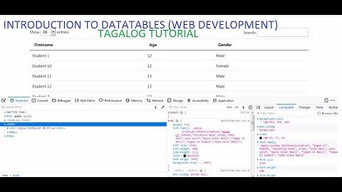 Introduction to DataTables (Web Development)