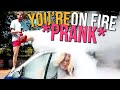 MY SISTERS ON FIRE PRANK!!!!