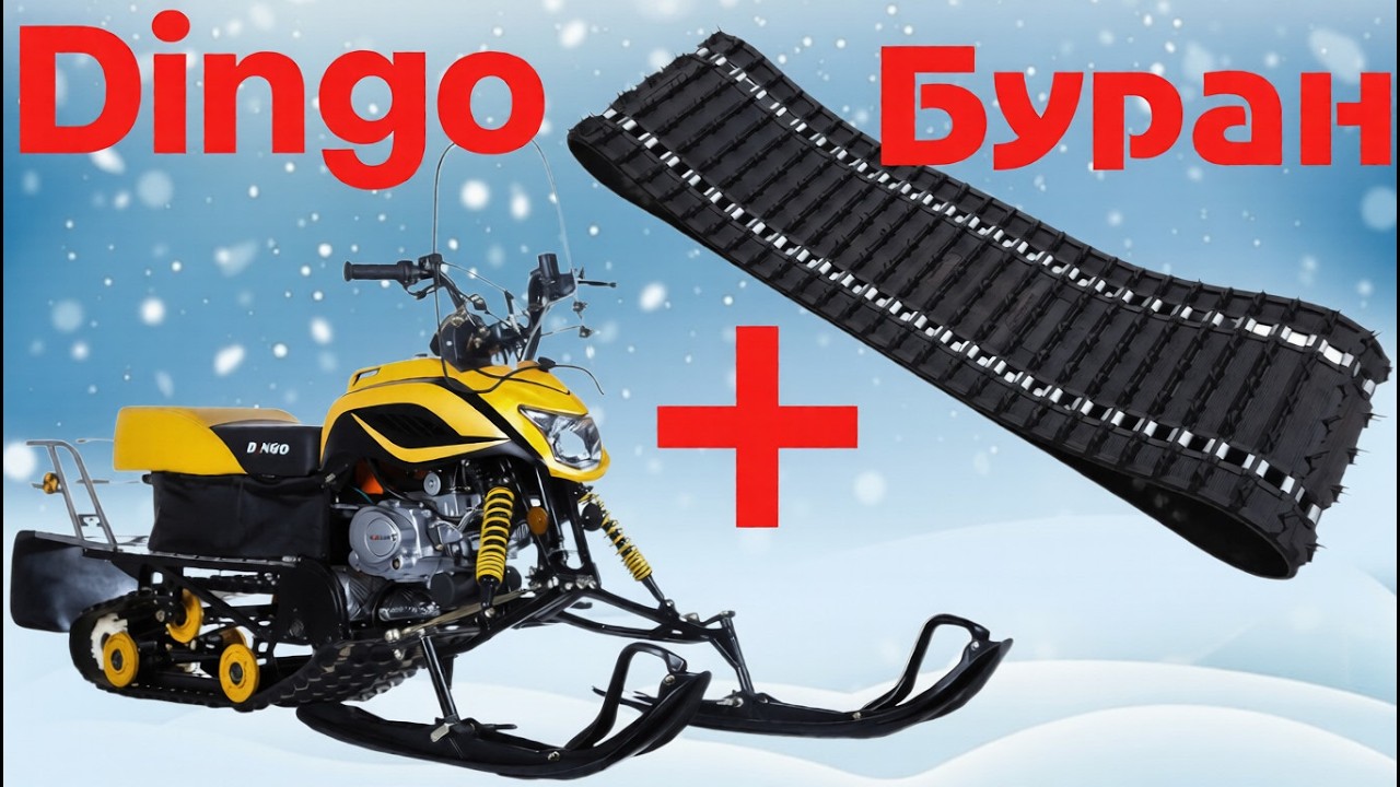 Снегоход Динго(Dingo) с гусеницей от Бурана