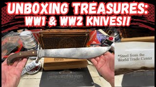 Unboxing Treasures: WWI & WWII Knives from Maine, Texas & Georgia!