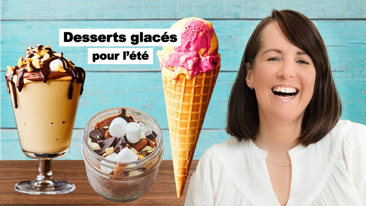 TU NE VOUDRAS PLUS JAMAIS ACHETER DES DESSERTS GLACÉS DU COMMERCE! (3 recettes maison ULTRA faciles)