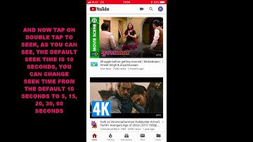 HOW TO CHANGE SEEK TIME FOR DOUBLE TAP TO SEEK ON YOUTUBE APP IOS