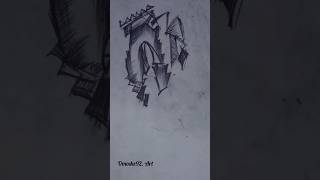 Drawing a Gothic Graffiti Letter with Crown &amp; Arch | Dark Ink Speedart