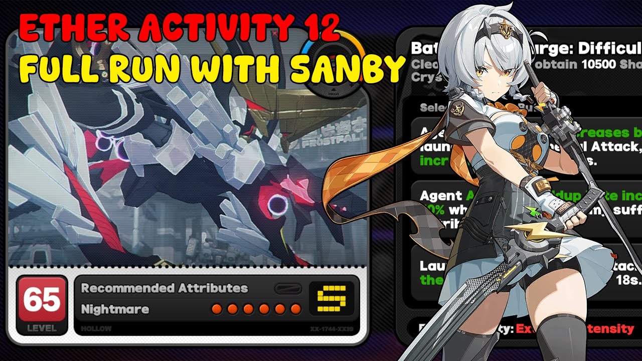 Beating NEW Lost Void Ether Activity 12 with Soldier 0 Anby | Zenless ...