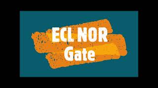 10-ECL NOR gate