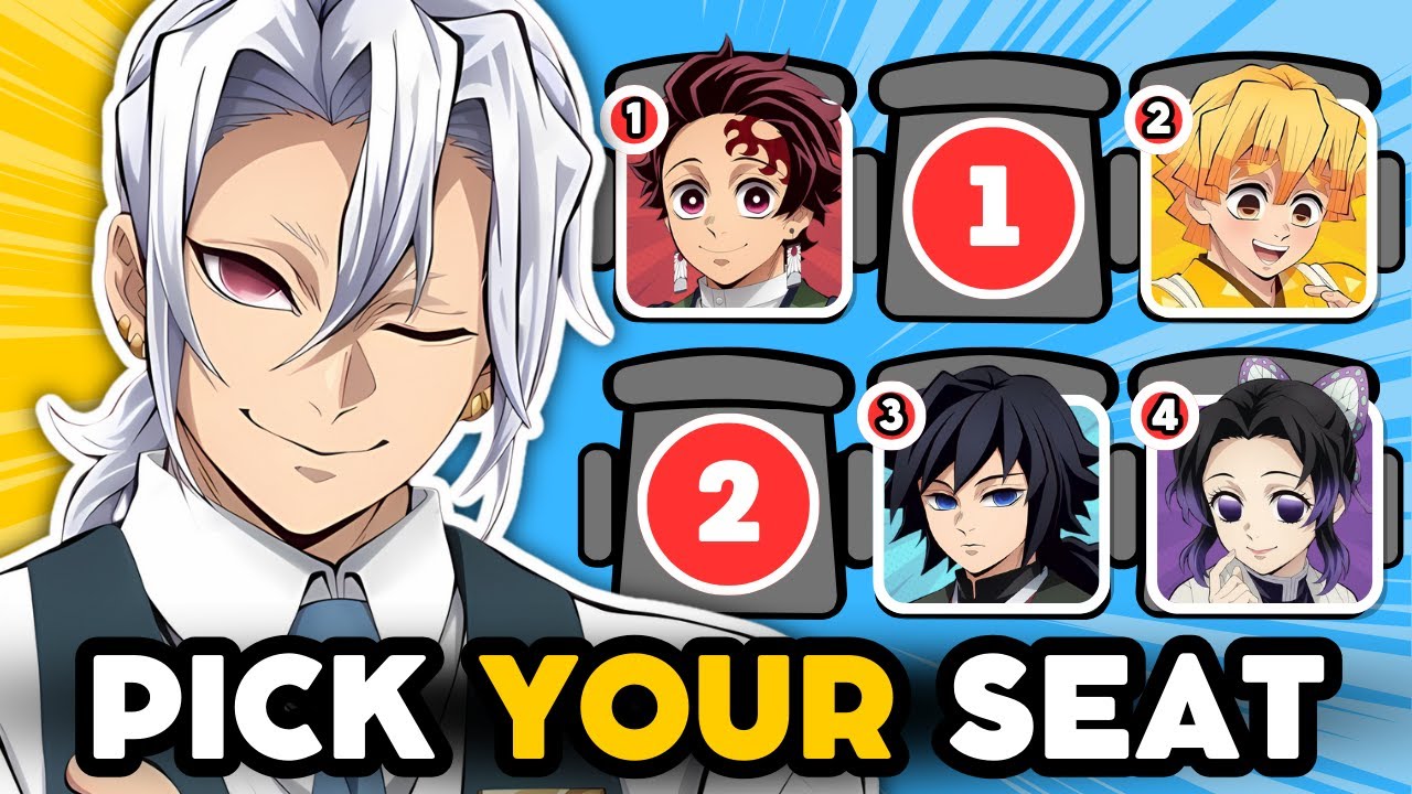 WHERE WOULD YOU SIT? Pick your seat next to anime characters! 🔥🪑 | ANIME QUIZ