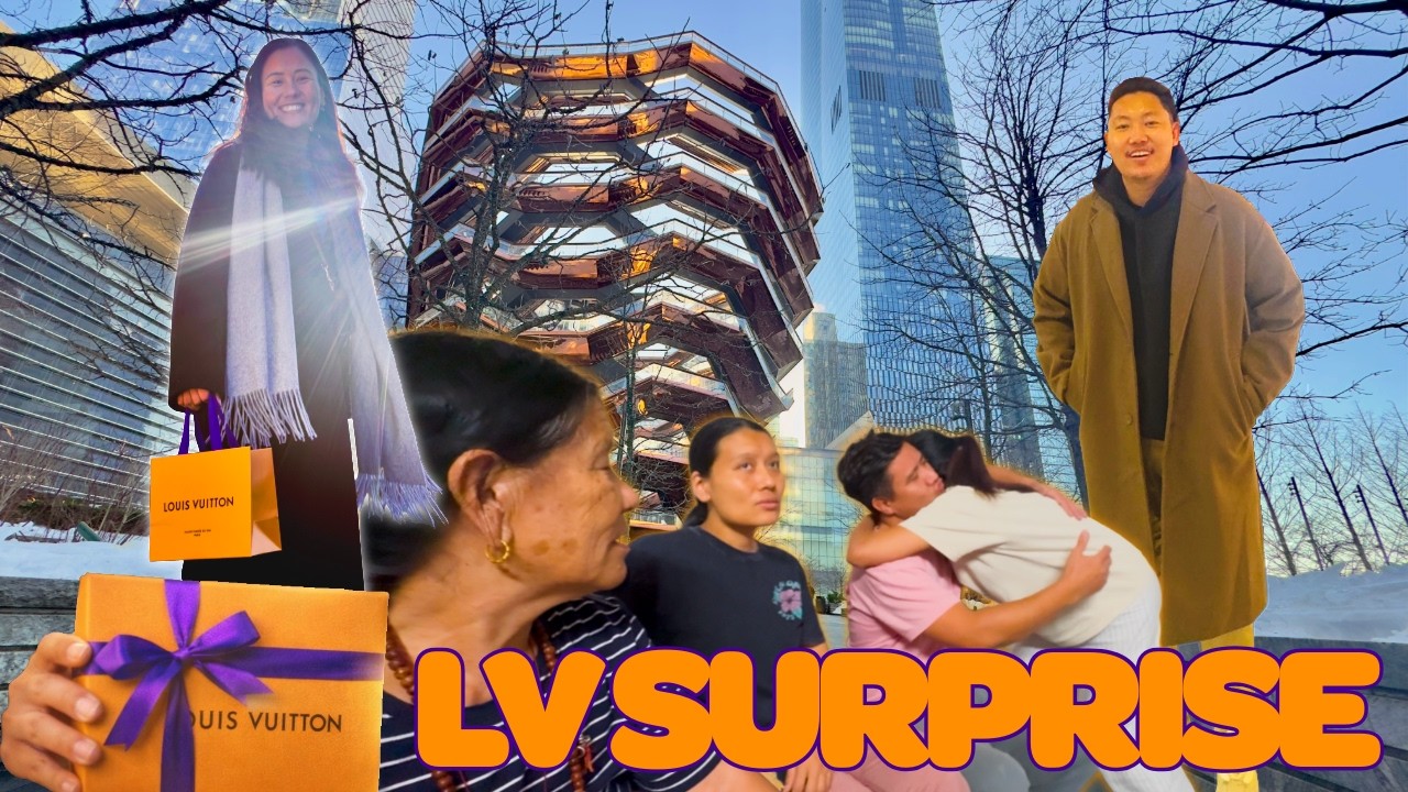 Она прилетела из Австралии и сделала ему сюрприз | Семейный видеоблог из Нью-Йорка