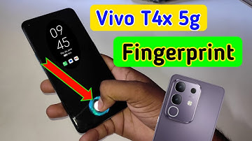 Vivo t4x in display fingerprint setting/Vivo t4x 5G fingerprint screen lock/fingerprint sensor