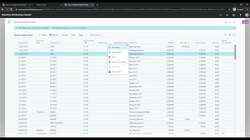 How to Drill into GL Balances in Microsoft Dynamics Business Central