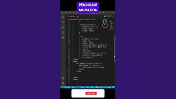 🔄 Enhanced Pendulum Animation with CSS and JavaScript 🎨💻 #html #javascript #css