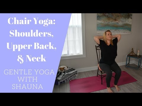 chair yoga for neck and shoulders