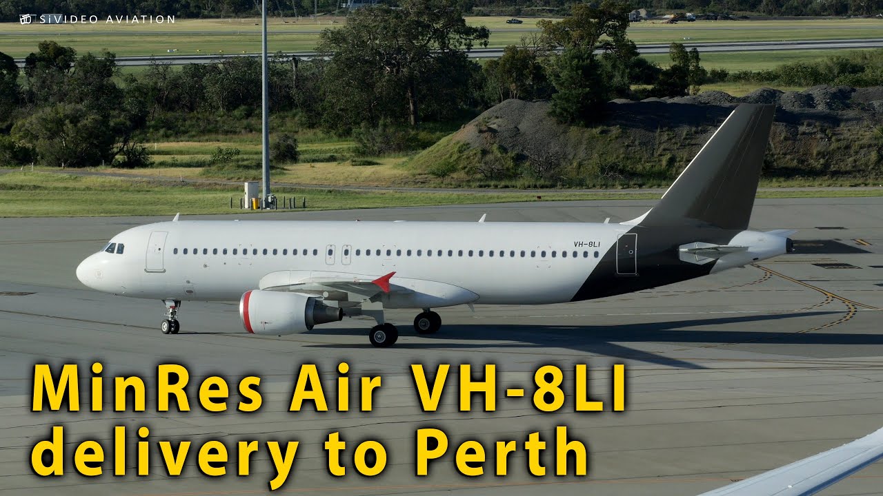 MinRes Air (VH-8LI) arrives at Perth Airport for the first time and makes a meal out of parking.