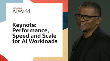 Engineering the Cloud for Tomorrow: Performance, Speed and Scale for AI Workloads at Oracle AI World