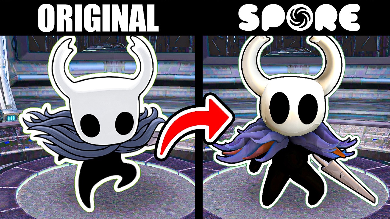 I Recreated Hollow Knight Characters in Spore!