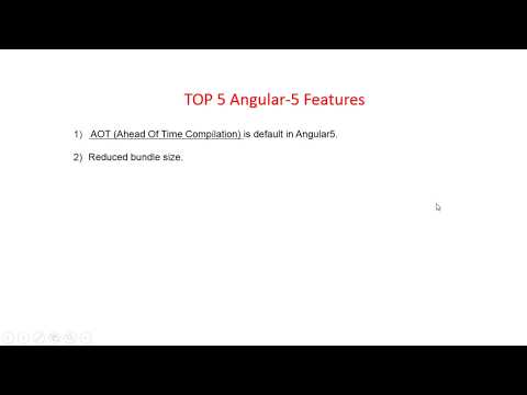 Top 5 Angular 5 Features