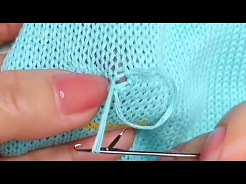Simple and Practical Method to Repair Threads Pulling Out in a Sweater