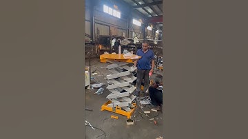 Scissor Lift Platform 1 Ton Fixed Elevator Electric Hydraulic Automatic Lifting Platform