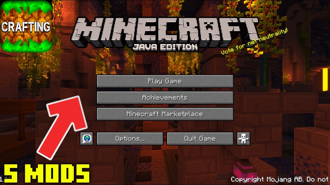 Installing Mods To Turn Crafting and Building To Minecraft Java Edition ...
