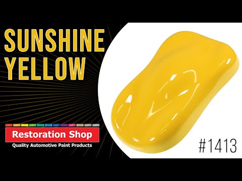 Sunshine Yellow Automotive Paint
