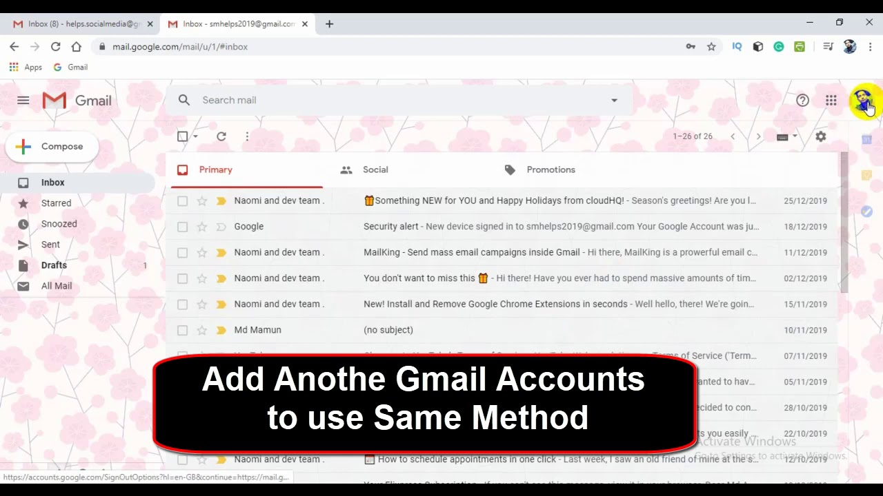 A to Z Gmail Settings and Tips: Part-18 | How to Add and Open Another ...