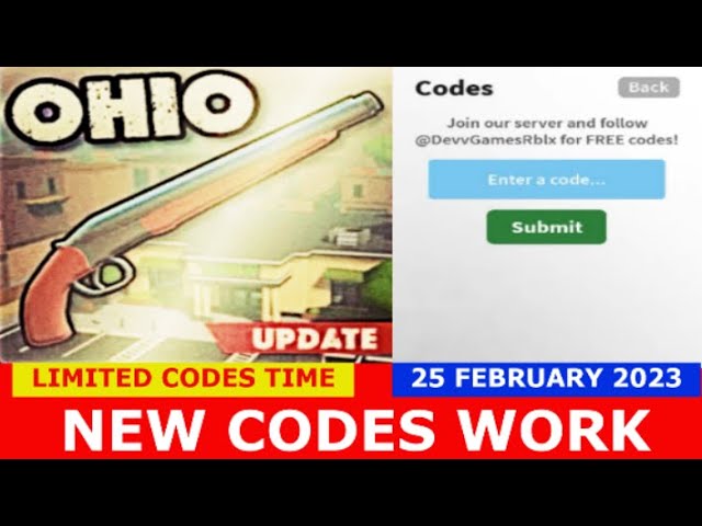 Roblox Ohio Codes: Get Your Hands on Free Weapons and Cash and More -  December 2023-Redeem Code-LDPlayer