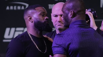 Tyron Woodley vs. Kamaru Usman Face Off | UFC 235 Press Conference