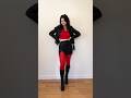 Red and black punk inspired outfit of the day  grungeoutfit leatherjacket