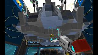 Robocraft: Balancing hover using wing and inactive rudders