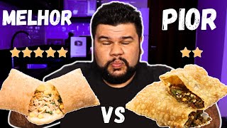 Pastel de Carne Pior Avaliado vs Melhor Avaliado do APP